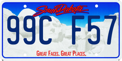 SD license plate 99CF57