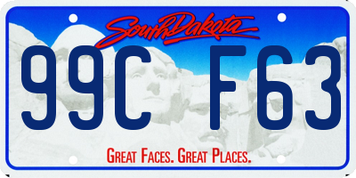 SD license plate 99CF63