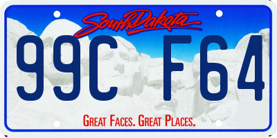SD license plate 99CF64