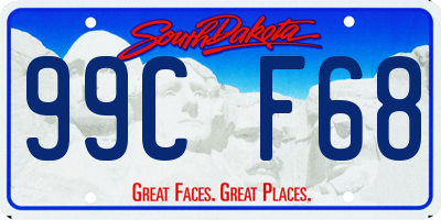 SD license plate 99CF68