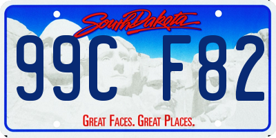 SD license plate 99CF82