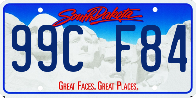 SD license plate 99CF84