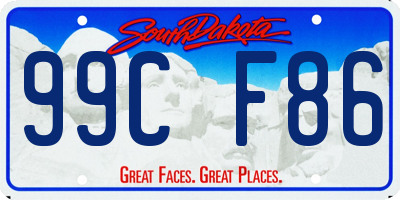 SD license plate 99CF86