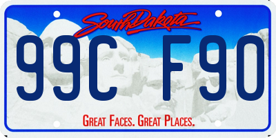 SD license plate 99CF90