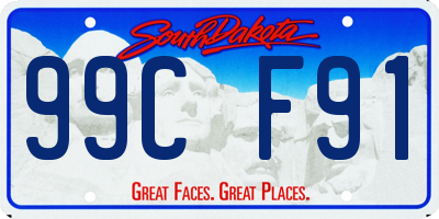 SD license plate 99CF91