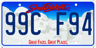 SD license plate 99CF94
