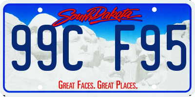 SD license plate 99CF95