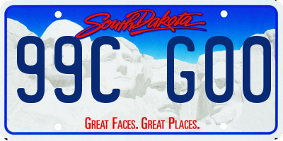 SD license plate 99CG00