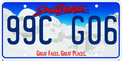 SD license plate 99CG06