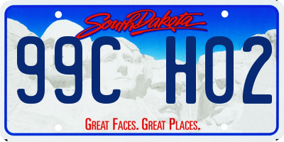 SD license plate 99CH02