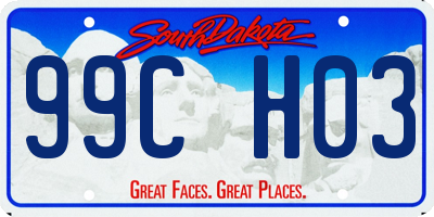 SD license plate 99CH03