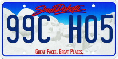 SD license plate 99CH05