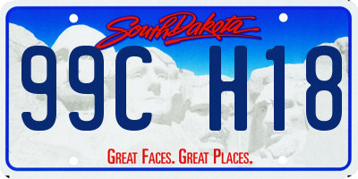 SD license plate 99CH18