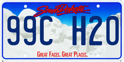 SD license plate 99CH20