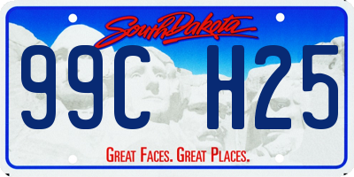 SD license plate 99CH25