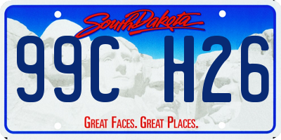 SD license plate 99CH26