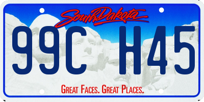 SD license plate 99CH45