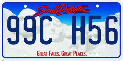SD license plate 99CH56