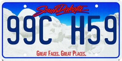 SD license plate 99CH59