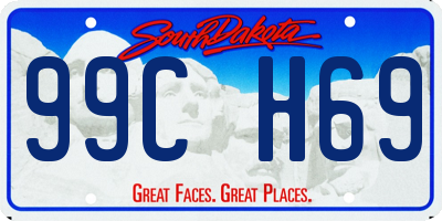 SD license plate 99CH69