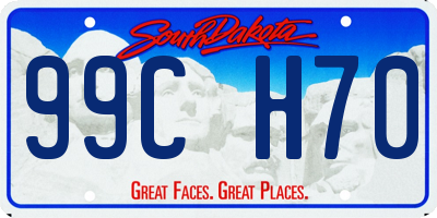 SD license plate 99CH70