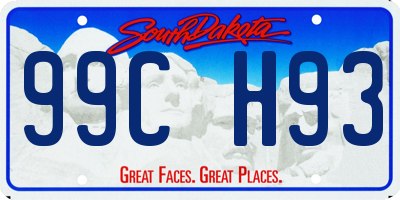 SD license plate 99CH93