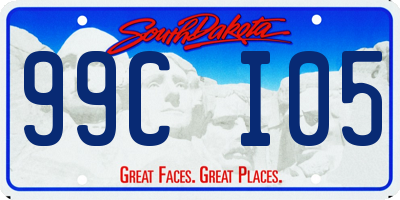 SD license plate 99CI05