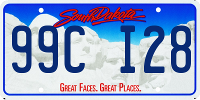 SD license plate 99CI28