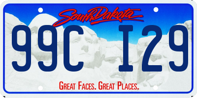 SD license plate 99CI29