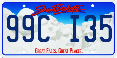 SD license plate 99CI35