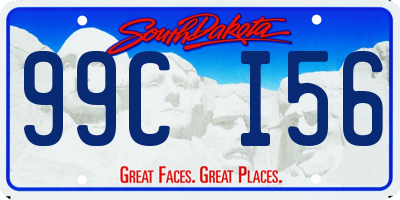 SD license plate 99CI56