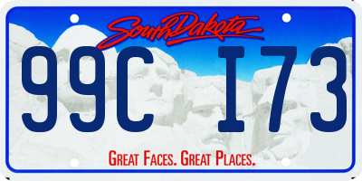 SD license plate 99CI73