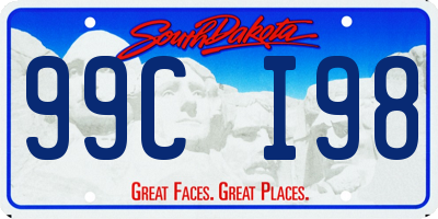 SD license plate 99CI98