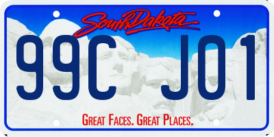 SD license plate 99CJ01