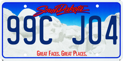 SD license plate 99CJ04