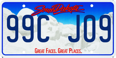 SD license plate 99CJ09