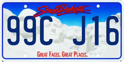 SD license plate 99CJ16