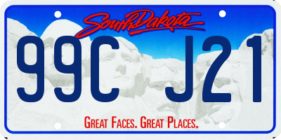 SD license plate 99CJ21