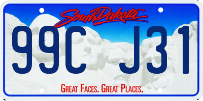 SD license plate 99CJ31