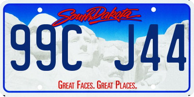 SD license plate 99CJ44