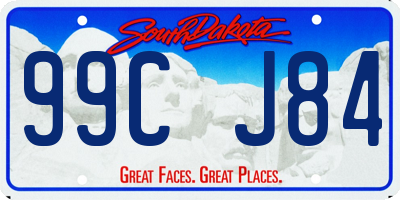 SD license plate 99CJ84