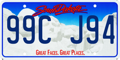 SD license plate 99CJ94