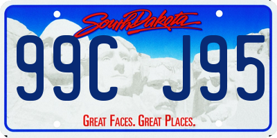 SD license plate 99CJ95