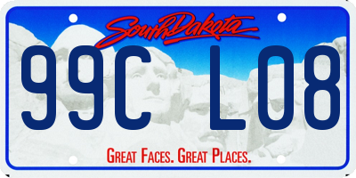 SD license plate 99CL08