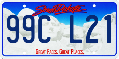 SD license plate 99CL21