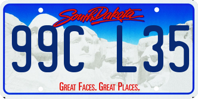 SD license plate 99CL35