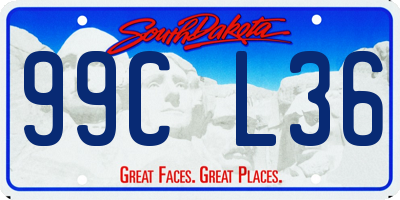 SD license plate 99CL36