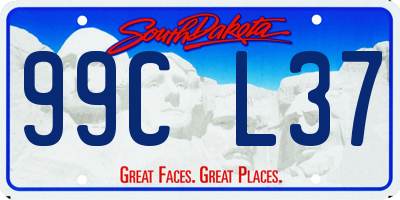 SD license plate 99CL37