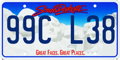 SD license plate 99CL38