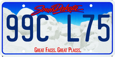 SD license plate 99CL75